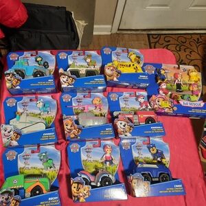 Paw Patrol Rescue Vehicle Collection - Blue, Yellow, Red